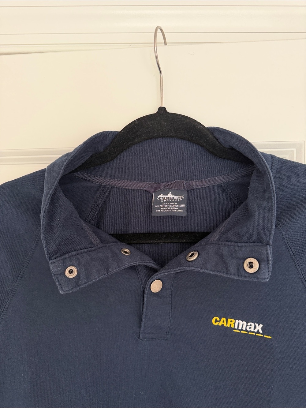 Charles River Apparel Navy Blue CarMax sweatshirt